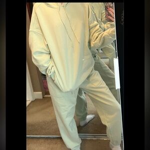 Sage Green Hoodie Sweatpants set